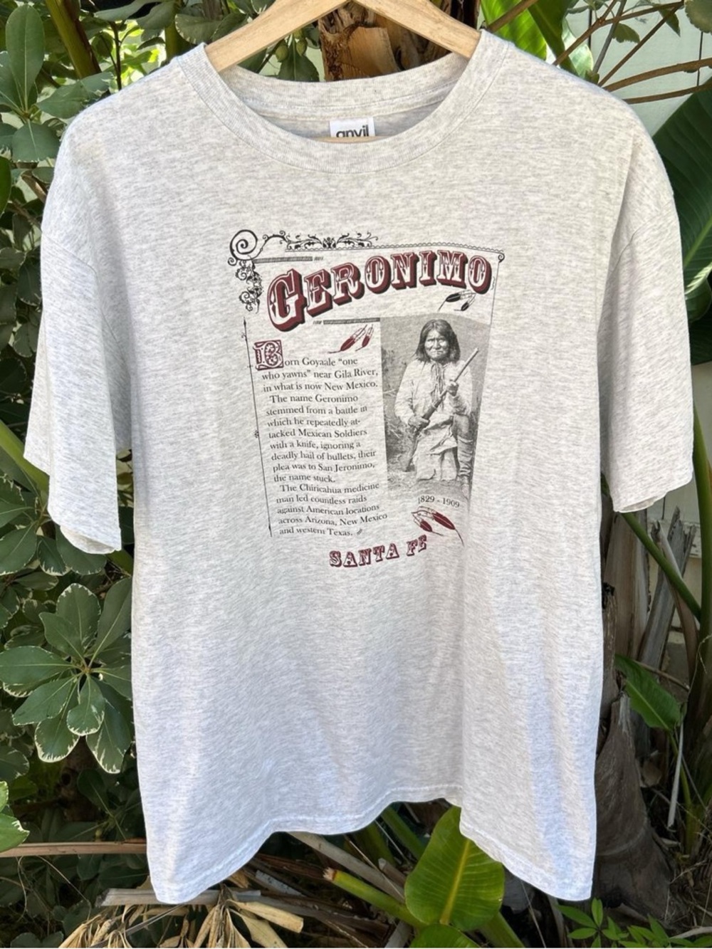 Vintage 90s Geronimo Santa Fe Tee Anvil L 22x28